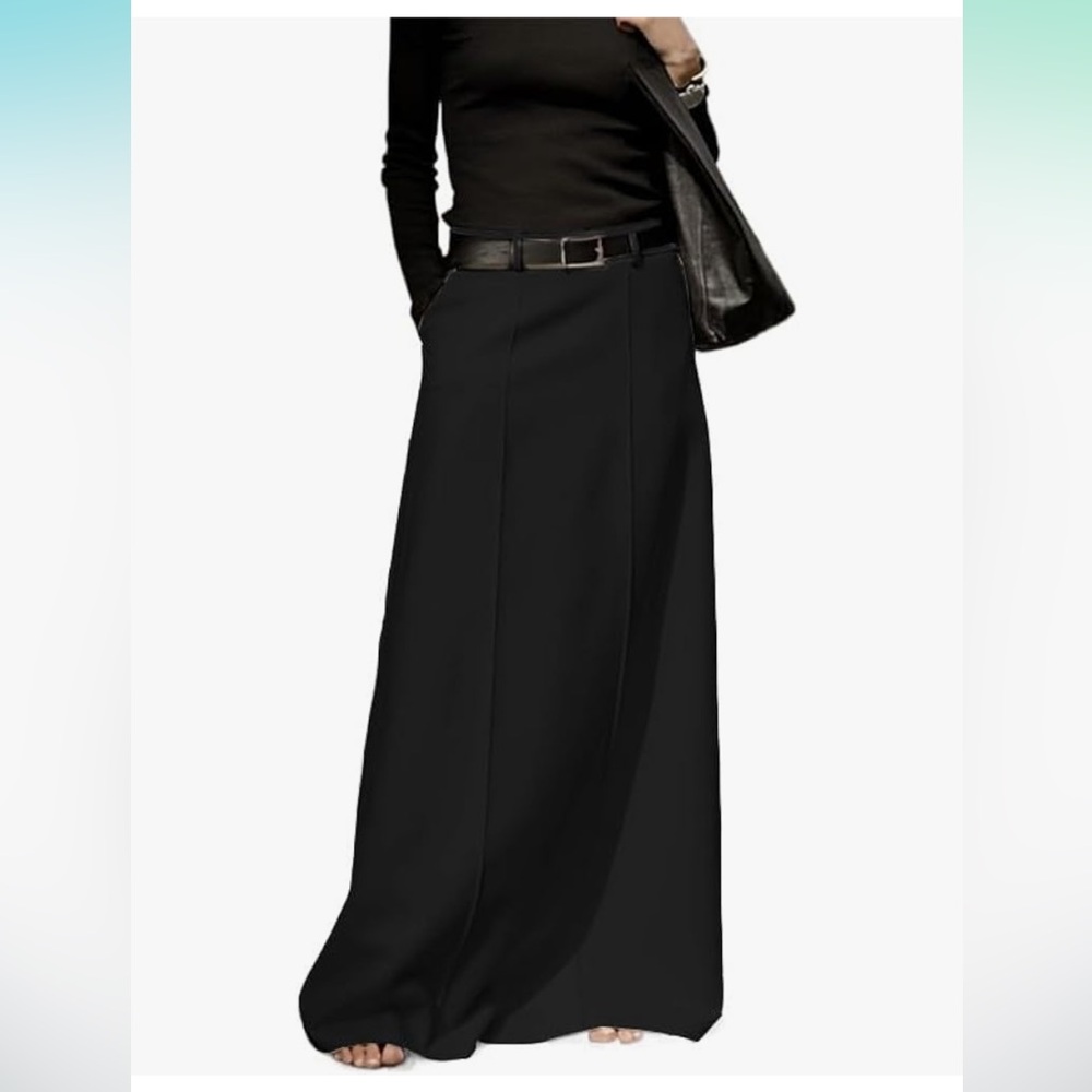 Black maxi skirt